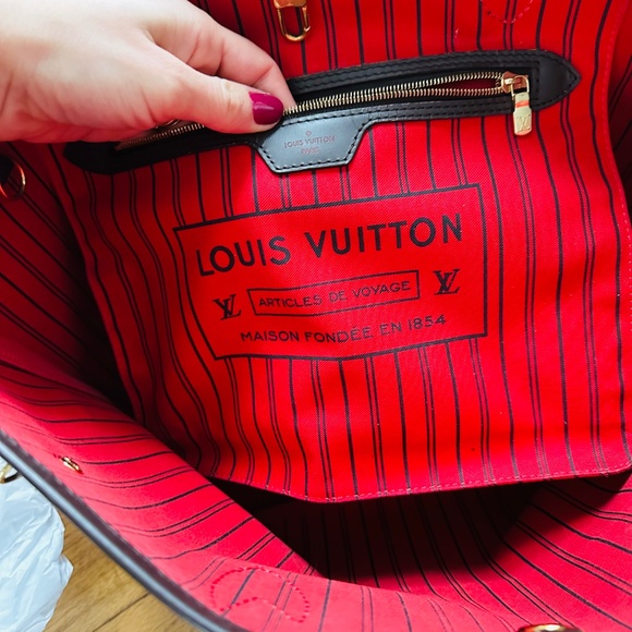 Authentic Louis Vuitton Damier Ebene Neverfull MM - Picture 3 of 12